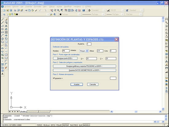 Herramienta de conversión de AutoCAD a LIDER