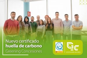 Certificado de huella de carbono para Greening Concesiones