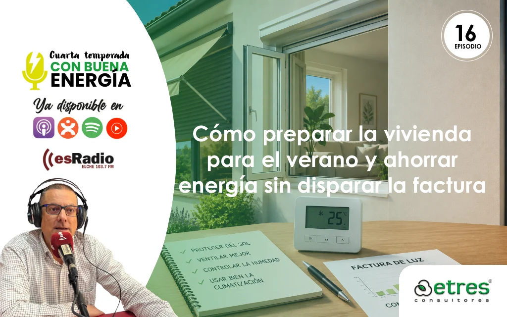 Cómo preparar la vivienda para el verano y ahorrar energía mediante protección solar, ventilación natural y uso eficiente del aire acondicionado