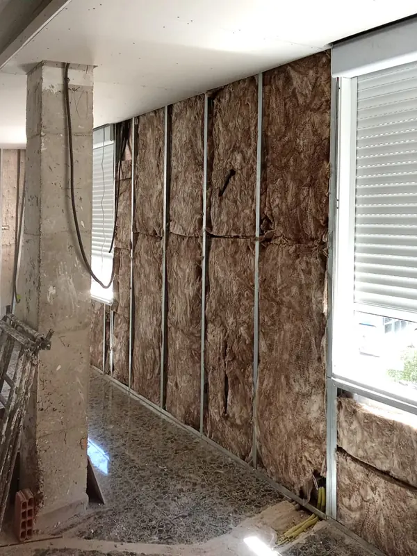 Mejora de la envolvente en una vivienda.