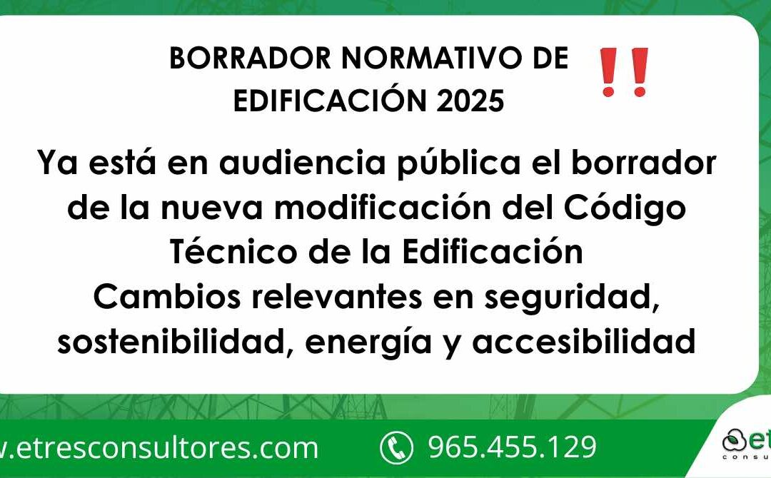  Borrador de la nueva modificación del CTE